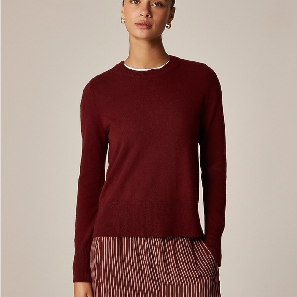J crew chocolate 100% cashmere Sweater - like new